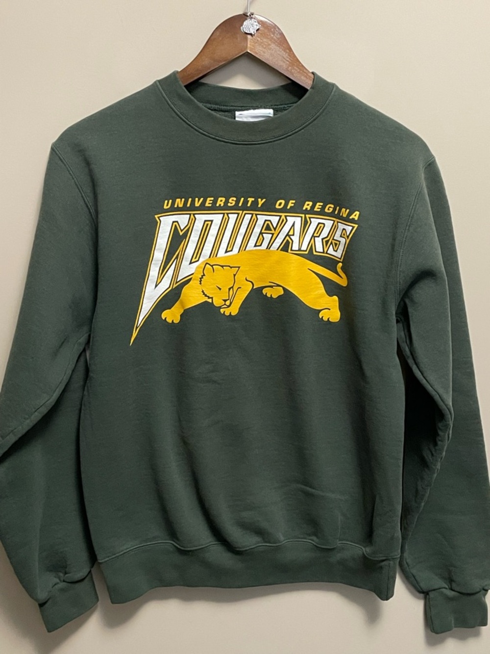 University of Regina Cougars Vintage Y2K Crewneck Sweatshirt Men Small
